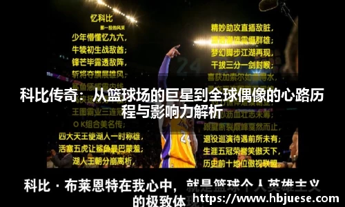 科比传奇：从篮球场的巨星到全球偶像的心路历程与影响力解析
