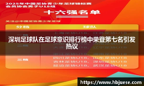 深圳足球队在足球意识排行榜中荣登第七名引发热议
